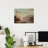 Poster Pissarro Creek À St Thomas Célèbre Art (Bureau à domicile)