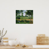 Poster Pissarro - Effet de soleil matinal Eragny (Cuisine)
