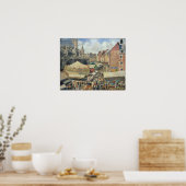 Poster Pissarro - Fair À Dieppe Sunny Morning 1901 (Cuisine)