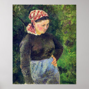 Poster Pissarro - Femme paysanne 1880