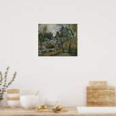 Poster Pissarro - Ferme À Montfoucault 1874 (Cuisine)