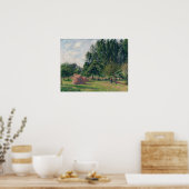 Poster Pissarro - Haystacks Morning Eragny 1899 (Cuisine)