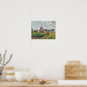 POSTER PISSARRO - HAYSTACLES ET CABBAGE PATCH (Cuisine)