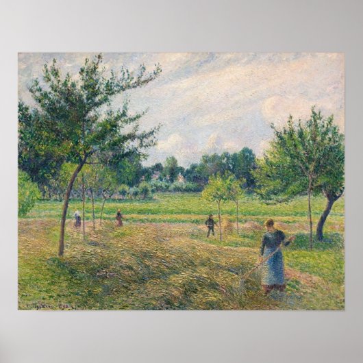 Poster Pissarro - La Fauche 1902 (Devant)