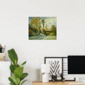 Poster Pissarro - La Fille Des Oies À Montfoucault (Bureau à domicile)