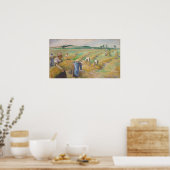 Poster Pissarro - La Moisson (Cuisine)