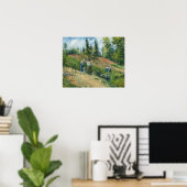 Poster Pissarro - La Moisson Pontoise 1880 (Bureau à domicile)