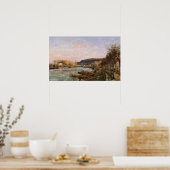 Poster Pissarro - La Seine À Bougival (Cuisine)