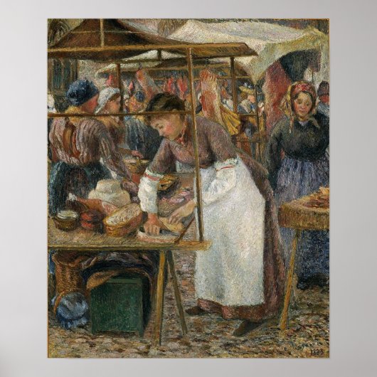 Poster Pissarro - Le Boucher 1883 (Devant)