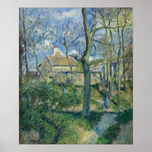 Poster Pissarro - Le Chemin Vers Les Pouilleux Pontoise (Devant)