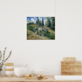 Poster Pissarro - Le Pontoise de la récolte 1881 (Cuisine)