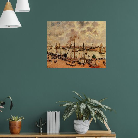 Poster Pissarro - Le Port Le Havre (Salon 1)