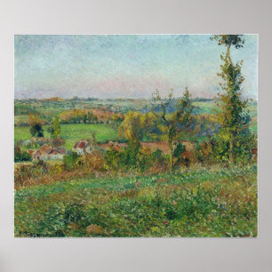 Poster Pissarro - Les Collines De Thierceville À La Limit