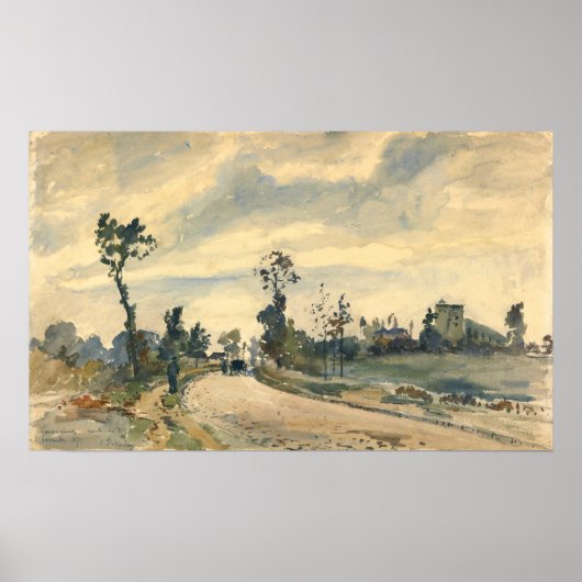 Poster Pissarro - Louveciennes Route De Saint-Germain (Devant)