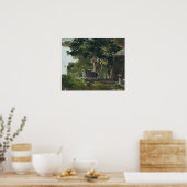 Poster Pissarro - Maison En Bois À Saint Thomas Antilles (Cuisine)