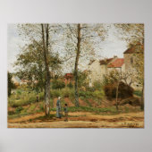 Poster Pissarro - Maisons À Bougival (Automne) (Devant)