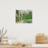 Poster Pissarro - Maisons Paysannes Eragny (Cuisine)