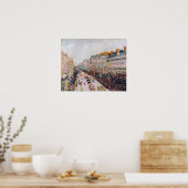 Poster Pissarro - Montmartre, Mardi Gras sur le boulevard (Cuisine)