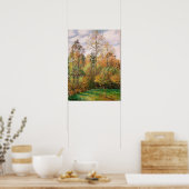 Poster Pissarro - Peupliers Automne Eragny, Poplar Automn (Cuisine)