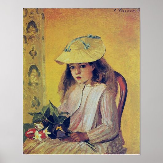 Poster Pissarro - Portrait De Jeanne 1872 (Devant)
