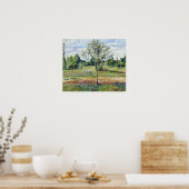 Poster Pissarro - Pré Avec Cheval Météo Nuageuse (Cuisine)