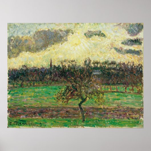 Poster Pissarro - Prés Chez Eragny Apple Tree 1894 (Devant)