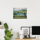 Poster Pissarro - Promenade Près Du Pontoise Eau 1877 (Bureau à domicile)
