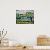 Poster Pissarro - Promenade Près Du Pontoise Eau 1877 (Cuisine)