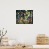 Poster Pissarro - Récolte De Foin À Eragny 1901 (Cuisine)