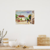 Poster Pissarro - Route De L'Hermitage Pontoise 1875 (Cuisine)