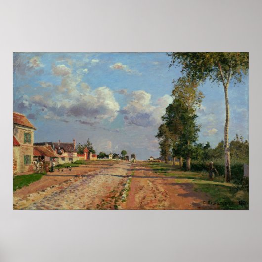 Poster Pissarro - Route De Versailles Rocquencourt (Devant)