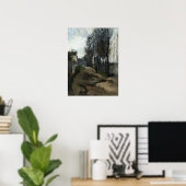 Poster Pissarro - Route Hiver 1862 (Bureau à domicile)