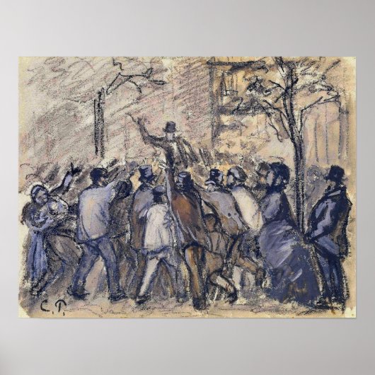 Poster Pissarro - Soulèvement Urbain À Paris 1870 (Devant)