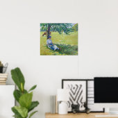 Poster Pissarro - Vachère Eragny 1887 (Bureau à domicile)