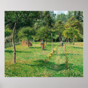 Poster Pissarro - Verger à Eragny 1896