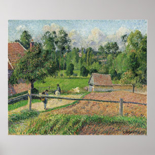 Poster Pissarro - Vue depuis la fenêtre de l'artiste Erag