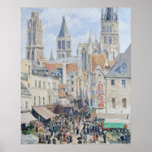 Poster Pissarro's Grocery Street, Rouen