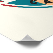 Poster Piste cyclable Retro Cape Cod (Coin)