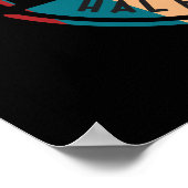 Poster Piste cyclable Retro Half Moon Bay (Coin)