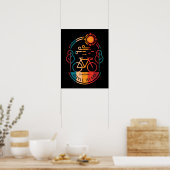 Poster Piste cyclable Retro Jekyll Island (Cuisine)