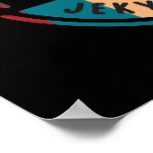 Poster Piste cyclable Retro Jekyll Island (Coin)