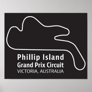 Poster Piste d'art du Grand Prix de Phillip Island