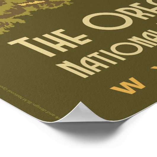 Poster Piste de l'Oregon (Coin)