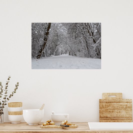 Poster Piste de neige (Cuisine)