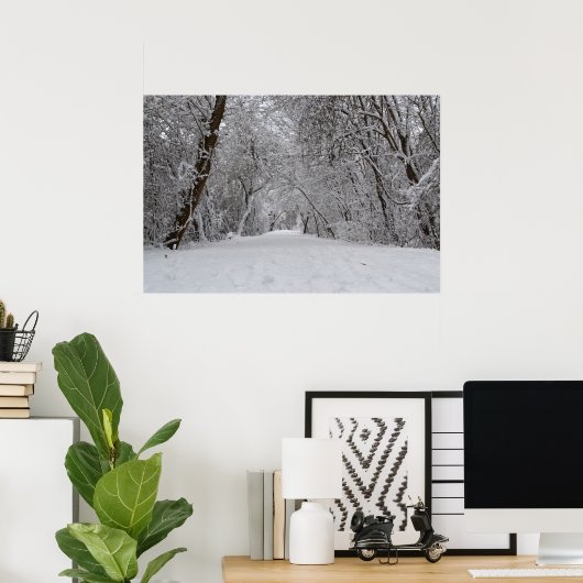 Poster Piste de neige (Bureau à domicile)