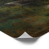 Poster Piste de peinture à l'huile à travers la colline (Coin)