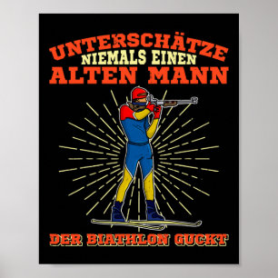 Poster Piste de ski de fond de biathlon 16