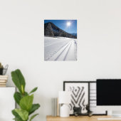 Poster piste de ski de fond fraîchement préparée dans 2 (Bureau à domicile)