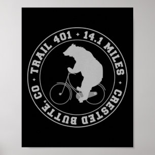 Poster Piste de vtt Colorado Mtb Vélo Trail 401 Bik