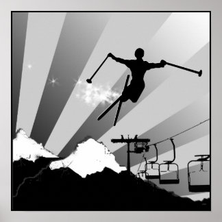 Poster piste en poudre